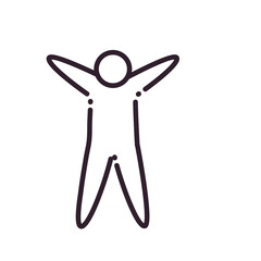 Avatar line style icon vector design