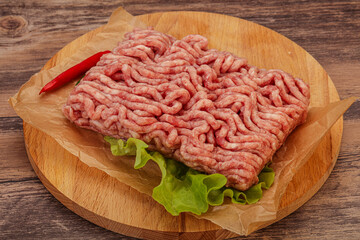 Raw Minced pork meat for cooking