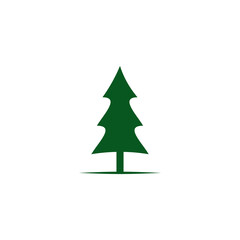 Pine tree logo design symbol template