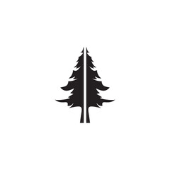 Pine tree logo design symbol template