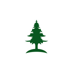 Pine tree logo design symbol template