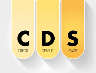 CDS - Credit Default Swap acronym, business concept background