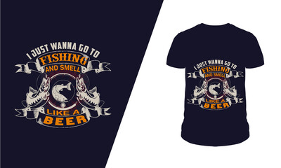 Fishing T-Shirt Design Template