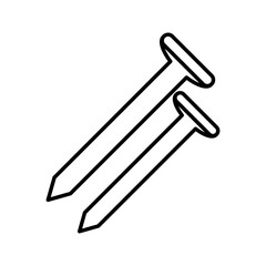 tool nails line style icon