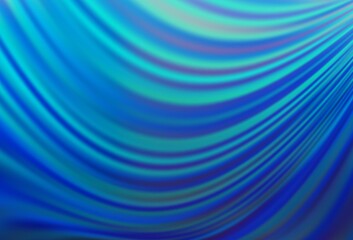 Fototapeta premium Light BLUE vector background with lamp shapes.