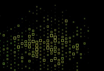 Fototapeta premium Dark Green vector texture in rectangular style.