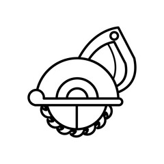 electric saw tool line style icon