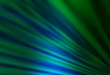 Dark Blue, Green vector backdrop with long lines.
