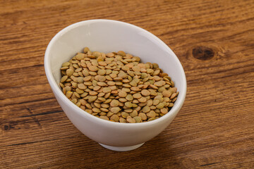 Vegan cuisine - Dry lentil heap