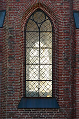 Stained glass window in a chapel
