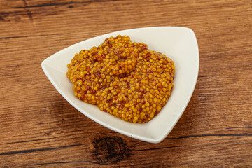 Dijon mustard sauce with seeds
