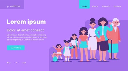 African American man in different age. Pupil, evolution, youth flat vector illustration. Growth cycle and generation concept for banner, website design or landing web page