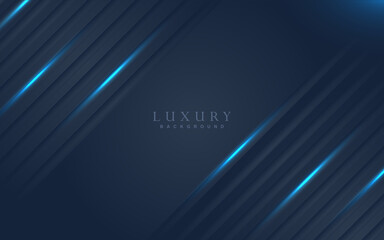 Luxury background design with blue navy and shiny element decoration. Elegant shape vector layout template illustration for use cover magazine, poster, flyer, invitation, product packaging