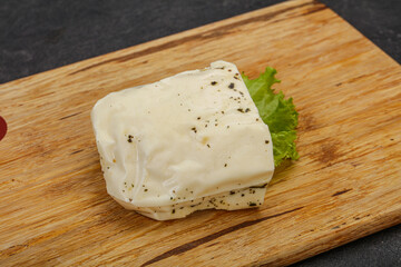 Halloumi cheese with mint for grill