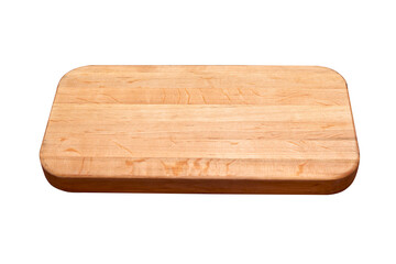 Wooden cutting Board for cooking. Handmade wooden chopping boards on a white background. Close-up, top view.