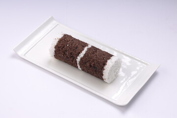 Ragi Puttu or Finger Millet  steamed cake