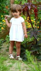 little girl in the park