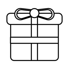 gift box present line style icon