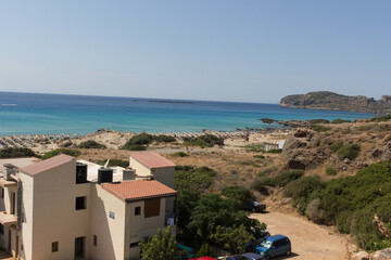Village on the coast of Crete Greece.