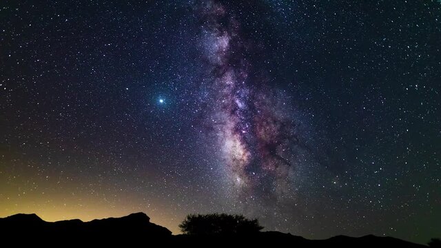 milky way timelapse .