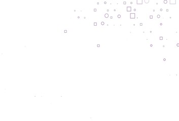 Light Purple vector layout with circle spots, cubes.