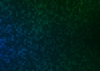 Dark Blue, Green vector pattern in square style.