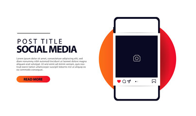 Banner design template for promotional social media account and business