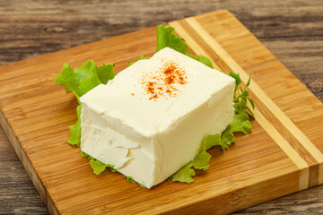 Greek traditional soft feta cheese