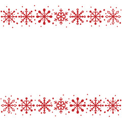 Christmas card with snowflakes. Xmas background. Vector