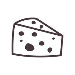 cheese line style icon vector design