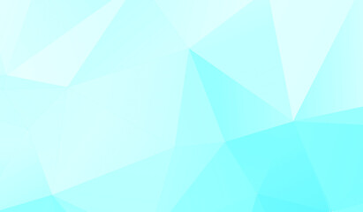 Abstract blue white and gray polygon triangle pattern gradient background. 3d render illustration.