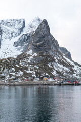 Obraz premium A cylindrical mountain in Norway . 
