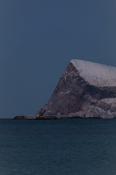 Island in the sea at Norway artic circle, this island is called Haja.