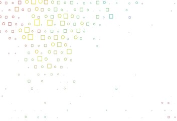Light Multicolor, Rainbow vector texture with disks, rectangles.