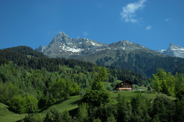 Fototapeta na wymiar Alpenpanorama in der Schweiz 21.5.2020