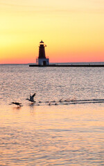 Fototapeta premium Lighthouse Sunrise 