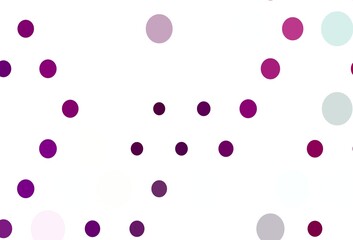 Light Purple vector background with bubbles.