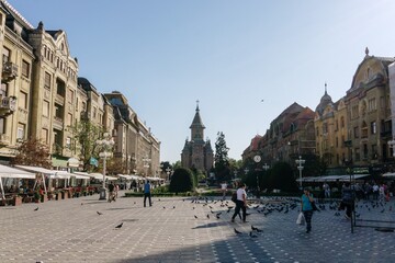 Naklejka premium street in Timisoara 