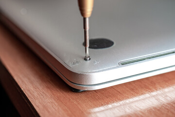 Solutions services electronic hardware. Engineer technician man upgrade and maintenance digital pc....