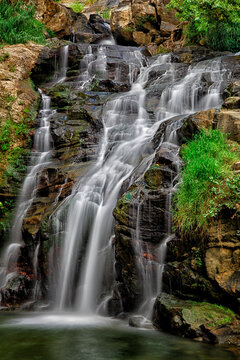 Sri Lanka, Uva Province, Ella, Long exposure of&Ocirc;&oslash;&Omega;Ravana Falls