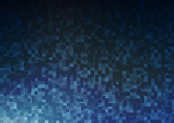 Light BLUE vector template with crystals, rectangles.