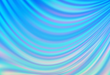 Fototapeta premium Light BLUE vector template with lava shapes.