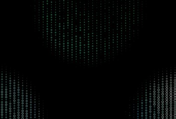 Dark Blue, Green vector layout with hexagonal shapes.