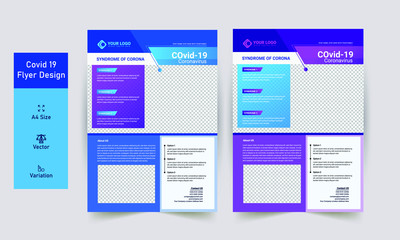 COVID- 19 | Coronavirus Flyer Template Design