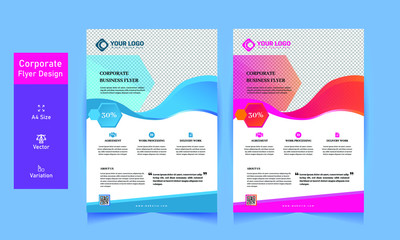 collection of modern design poster flyer brochure cover layout template, Brochure design template, modern cover layout, flyer in A4 size, 