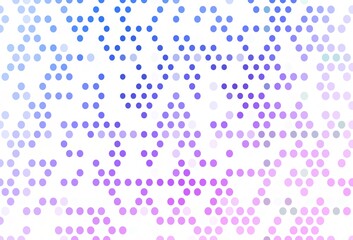 Light Pink, Blue vector cover with spots.
