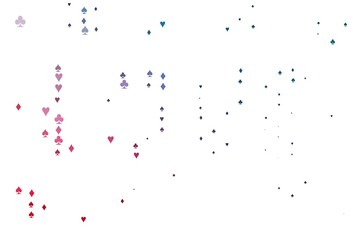 Light Blue, Red vector cover with symbols of gamble.