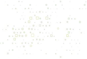 Light Green vector template with spots, rectangles.