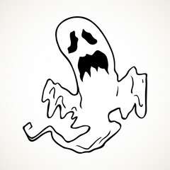Halloween ghost design element