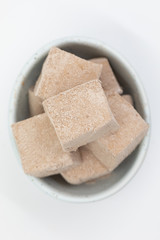 Stack of Sweet Chocolate Marshmallows 